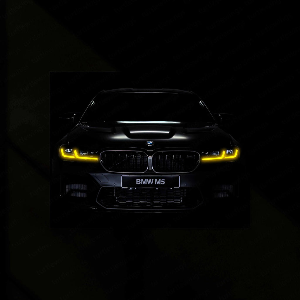 BMW M5 Neon LED Metal Frame