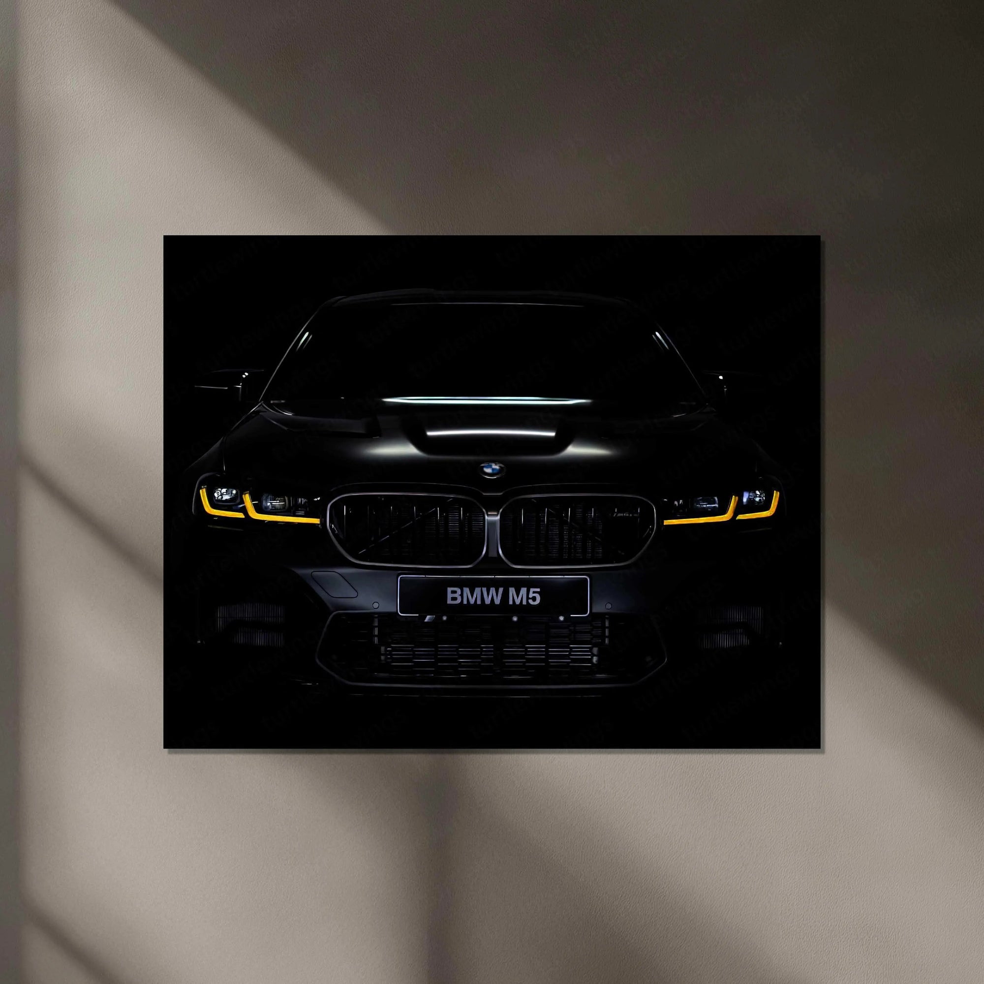 BMW M5 Neon LED Metal Frame