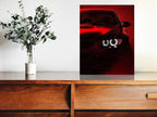 BMW M5 Neon LED Metal Frame â Luxurious Automotive Wall Art
