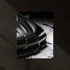 LED | 🖤 Black BMW Neon LED Metal Poster | Luxury German Car Wall Art | M Power Night Drive Decor 02