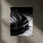 LED | 🖤 Black BMW Neon LED Metal Poster | Luxury German Car Wall Art | M Power Night Drive Decor 02