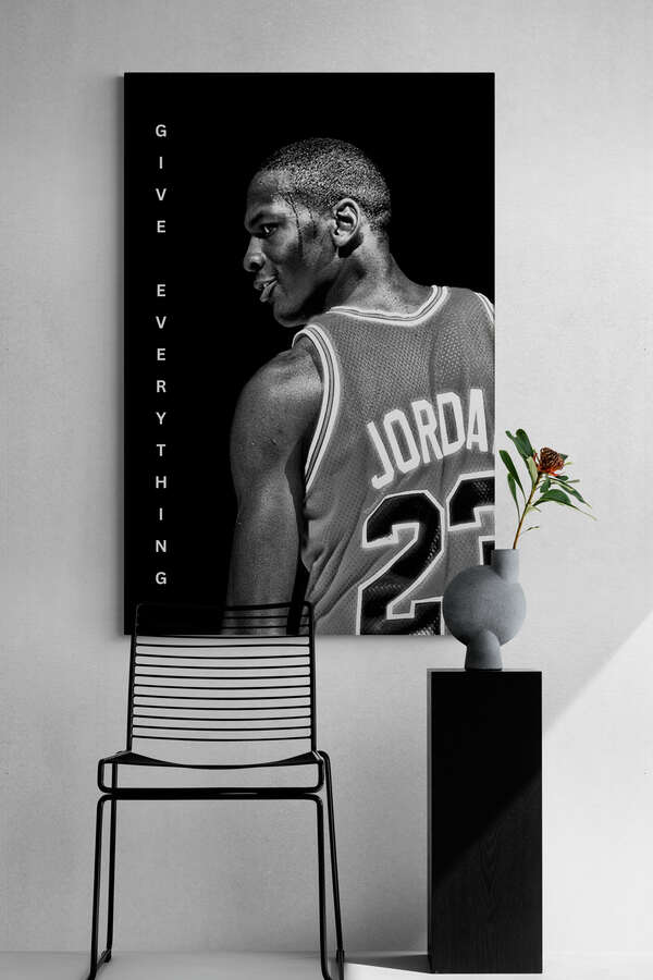 Michael Jordan - "Give Everything" - Celebrity Wall Art