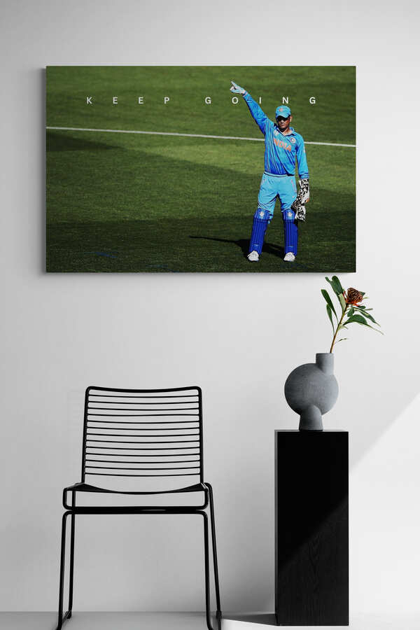 MS Dhoni - "Keep Going" - Celebrity Wall Art