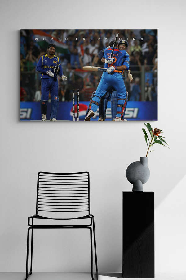 MS Dhoni - "Worth Everything" - Celebrity Wall Art