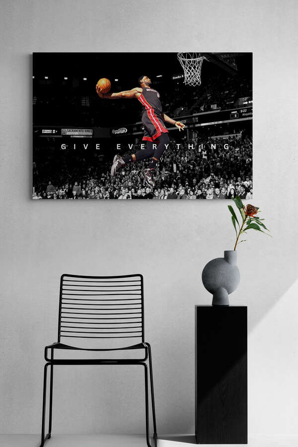 LeBron James - "Give Everything" - Celebrity Wall Art
