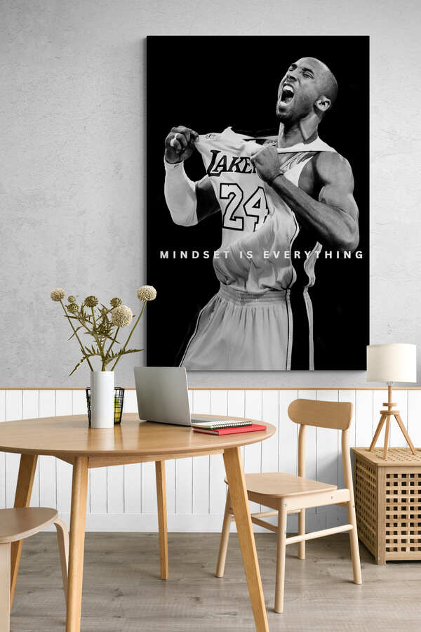 Kobe Bryant - "Mindset is Everything" - Celebrity Wall Art