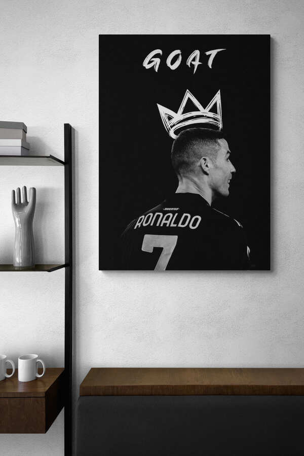 Cristiano Ronaldo - "GOAT" - Celebrity Wall Art