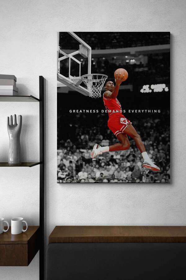 Michael Jordan - "Greatness Demands Everything" - Celebrity Wall Art
