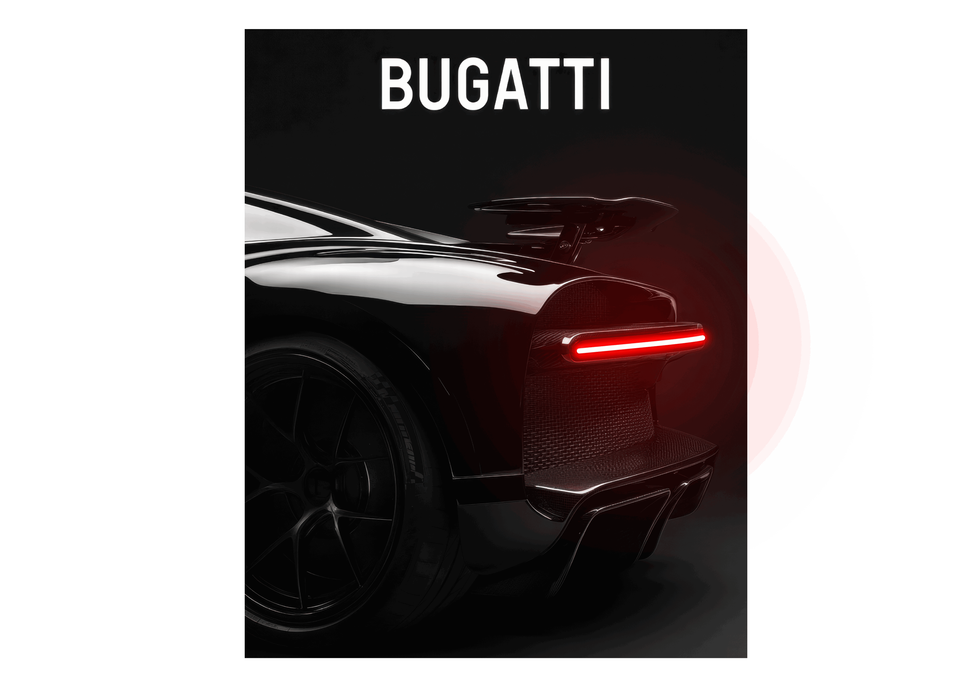 Bugatti V5 – Neon Car Art