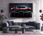 Bugatti Neon LED Metal Poster â Luxury Supercar Wall Art for Automotive Enthusiasts