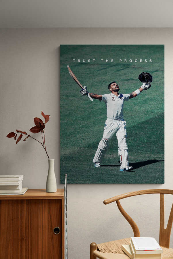 Virat Kohli - "Trust The Process" - Celebrity Wall Art
