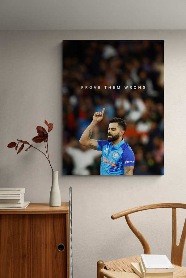 Virat Kohli - "Prove Them Wrong" - Celebrity Wall Art