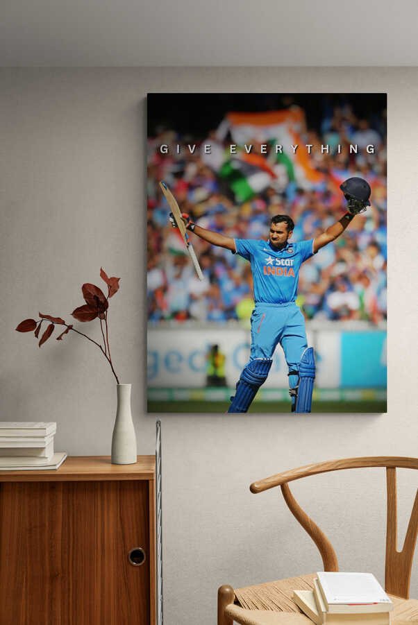 Rohit Sharma - "Give Everything" - Celebrity Wall Art