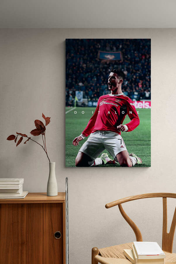 Cristiano Ronaldo - "Do It Alone" - Celebrity Wall Art