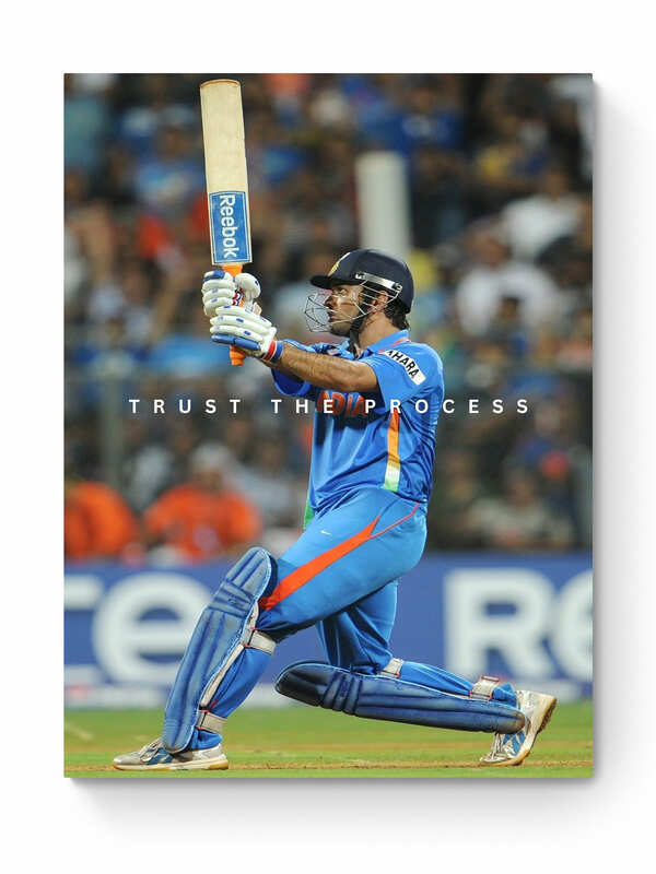 MS Dhoni - "Trust The Process" - Celebrity Wall Art