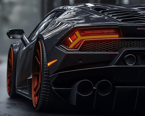 Lamborghini V2 - Neon Car Art