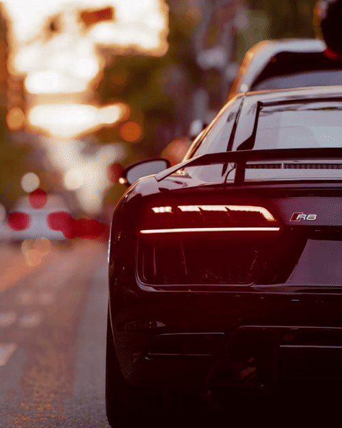 Audi R8 V3 - Neon Car Art