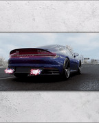 Porsche V4  - Neon Car Art