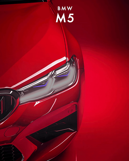 BMW M5 V3 – Neon Car Art