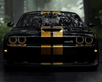 Dodge Challenger SRT V4 - Neon Car Art