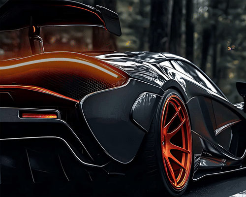 McLaren P1 V1 - Neon Car Art