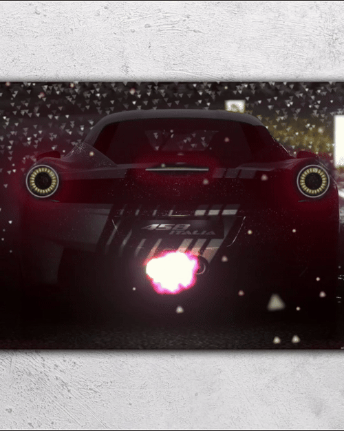 Nissan GTR V3  - Neon Car Art
