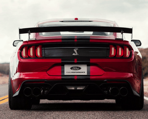 Ford Mustang Shelby GT500 V4 - Neon Car Art