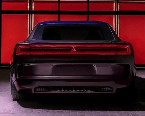 Dodge Charger SRT Hellcat V1 - Neon Car Art