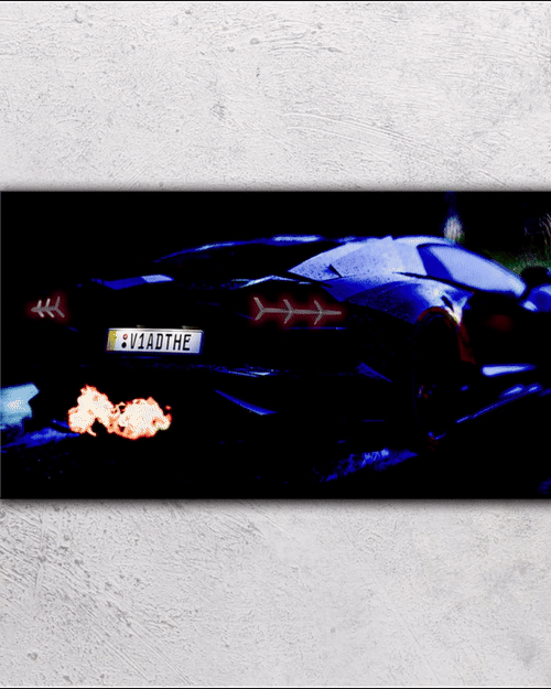 Lamborghini V5 - Neon Car Art