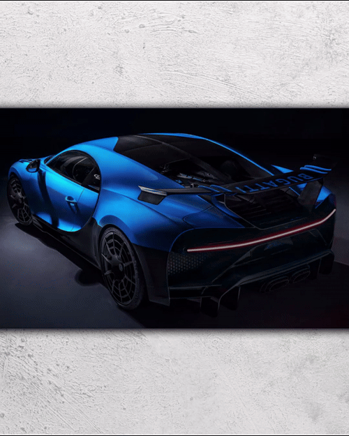 Bugatti V3 - Neon Car Art