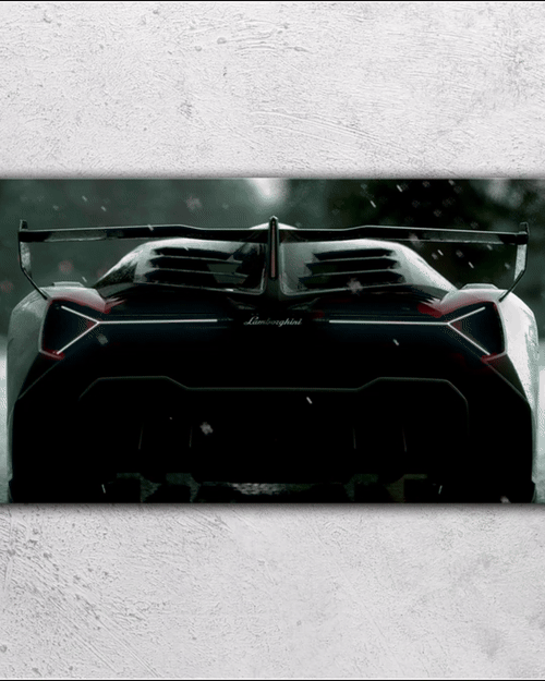 Lamborghini V6 - Neon Car Art