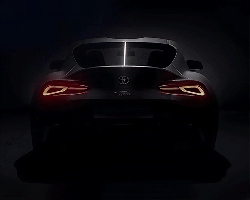 Toyota Supra V4 - Neon Car Art