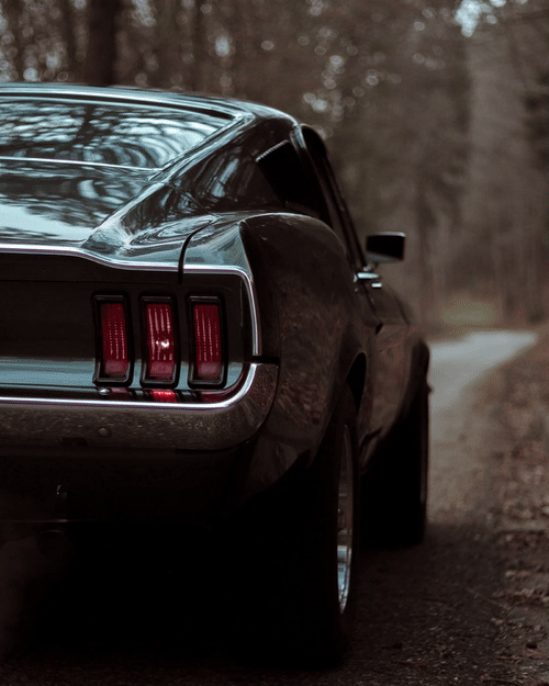1969 Ford Mustang V1 - Neon Car Art