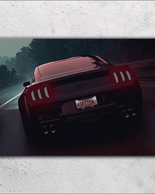 Mustang V3  - Neon Car Art