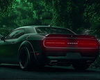 Dodge Challenger SRT V5 - Neon Car Art
