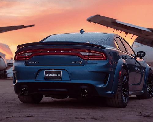 Dodge Charger SRT Hellcat V2 - Neon Car Art