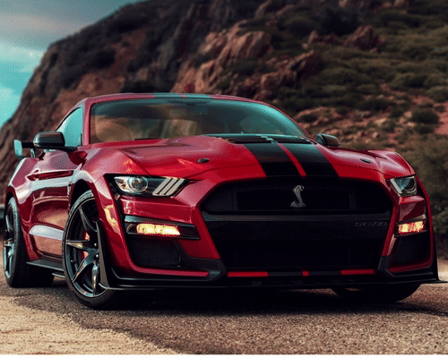 Ford Mustang Shelby GT500 V1 - Neon Car Art