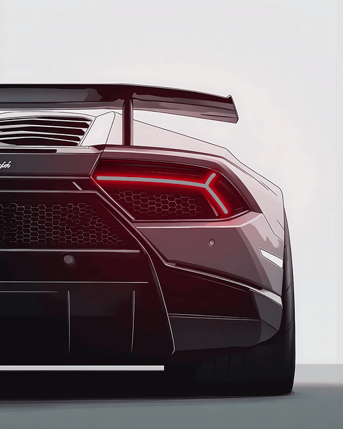 Lamborghini V3 - Neon Car Art