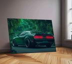 Dodge Challenger SRT Neon LED Metal Frame â Bold Automotive Wall Art 1