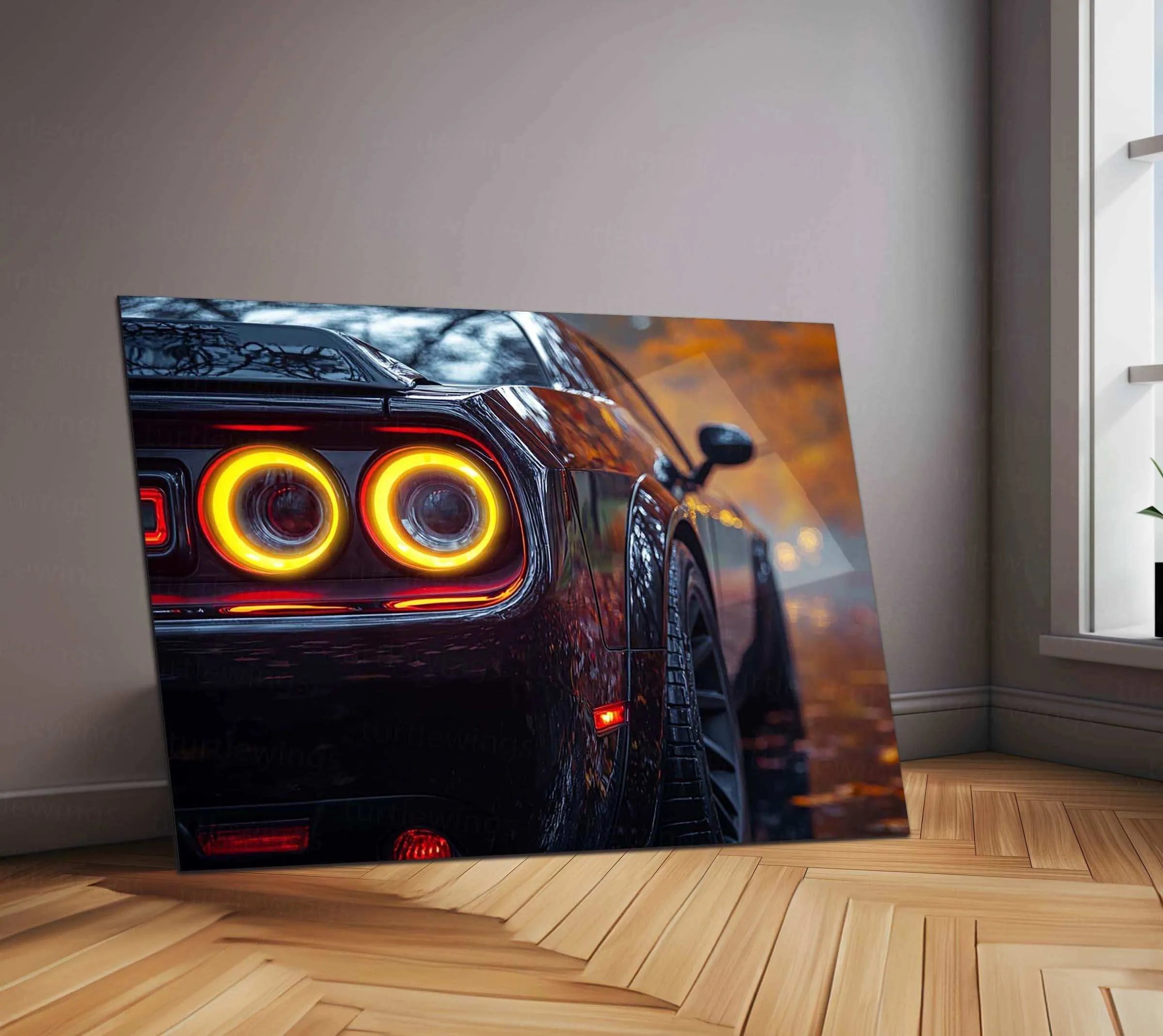 Dodge Challenger SRT Neon LED Metal Frame â Bold Automotive Wall Art 3