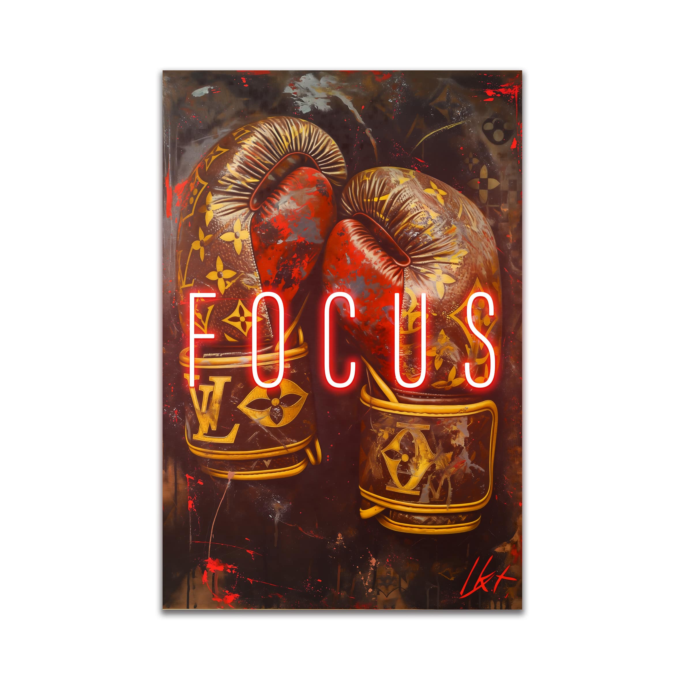 Focus – Neon Motivational Art