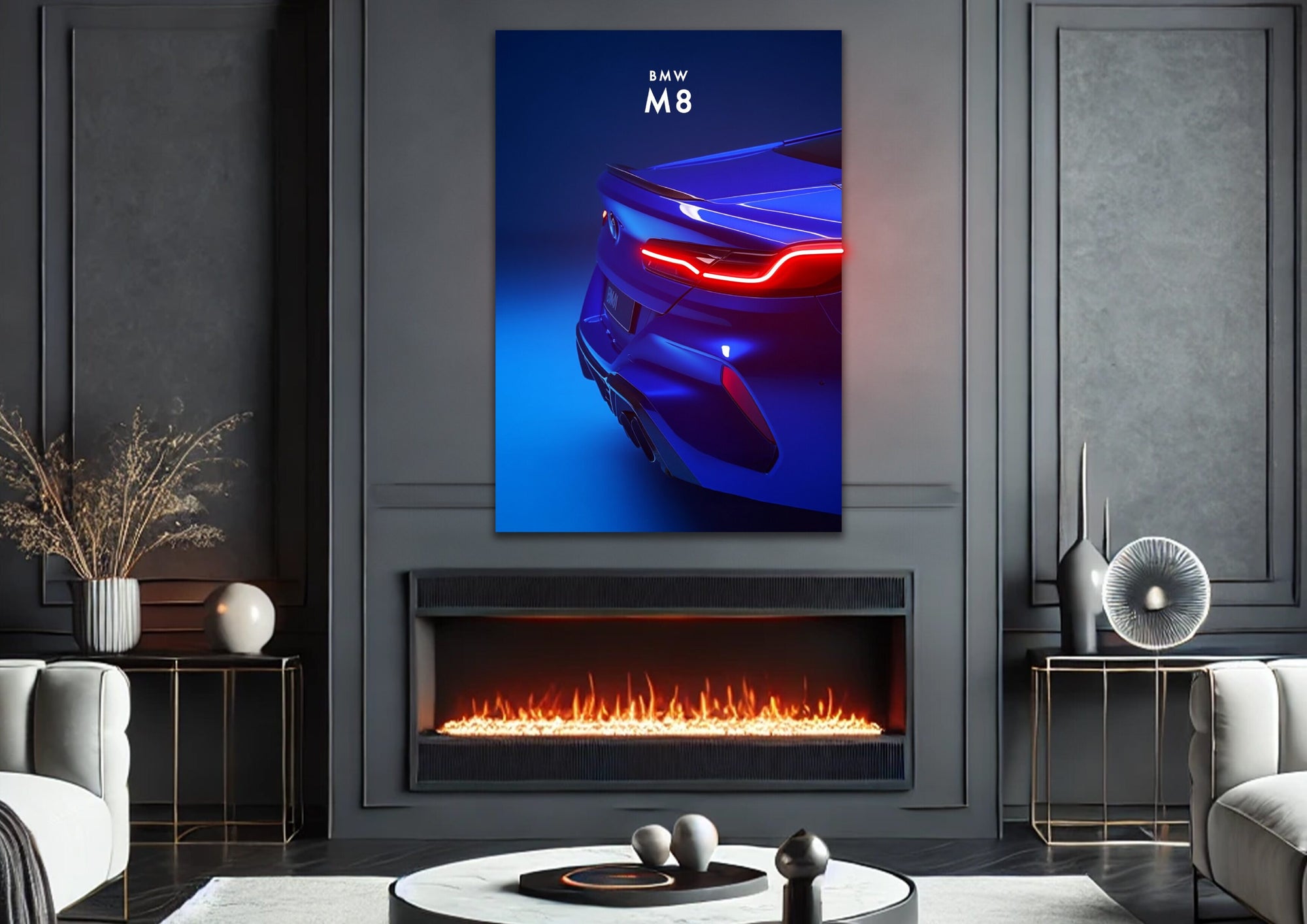 BMW M8 – Neon Car Art