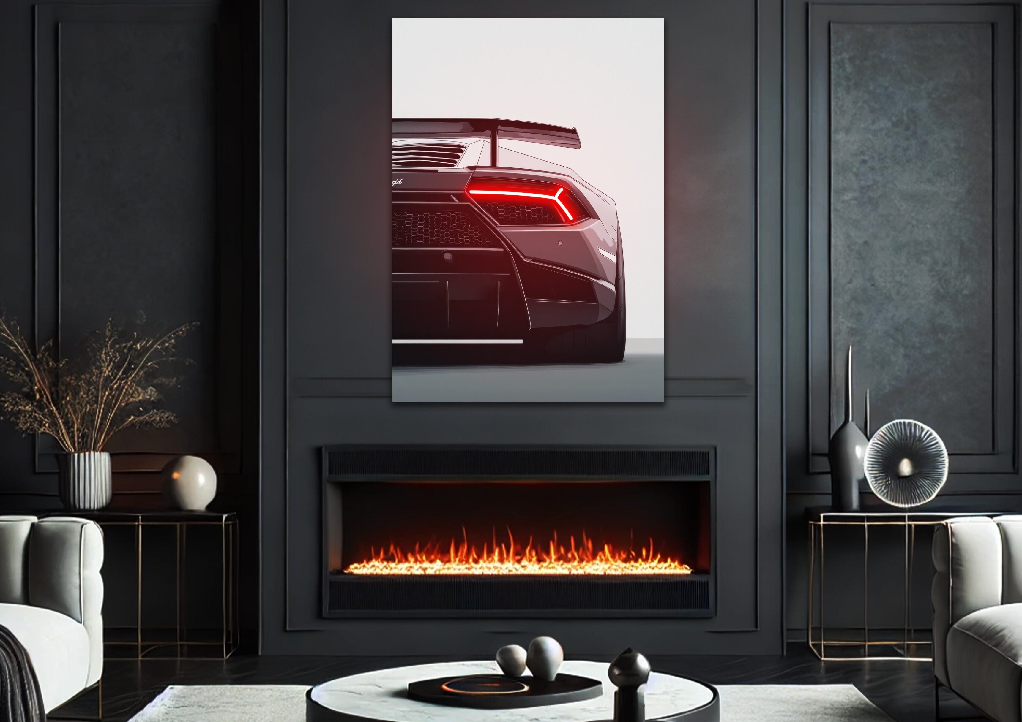 Lamborghini V3 - Neon Car Art