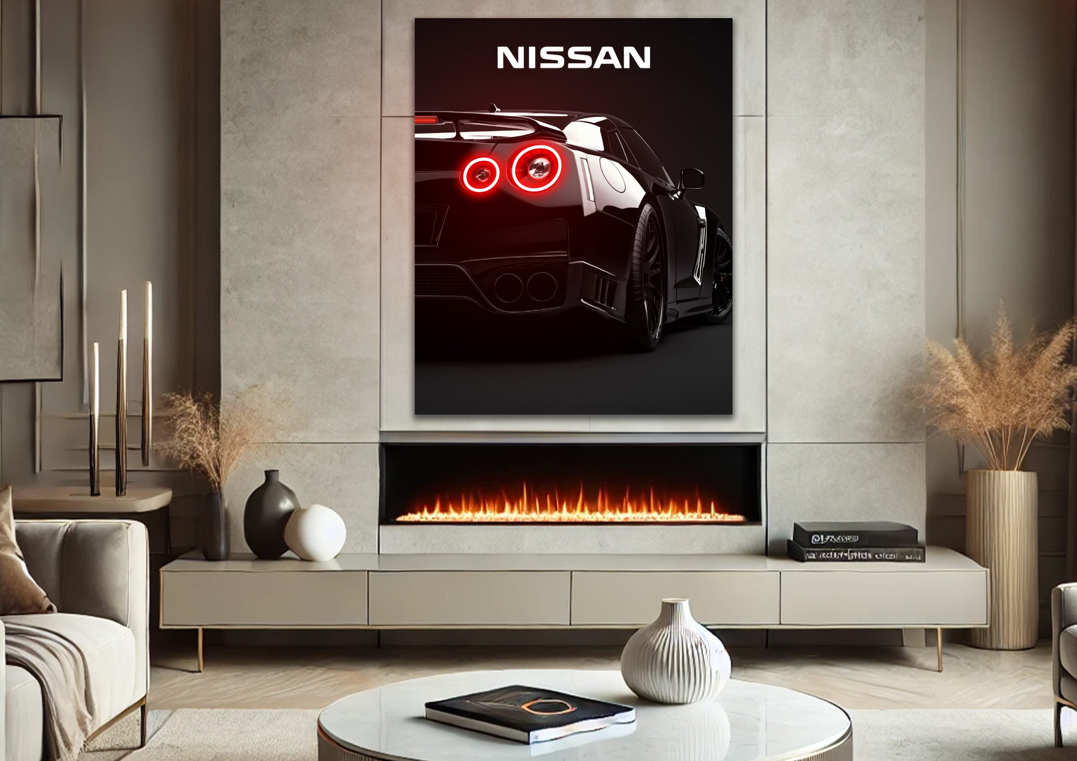 Nissan GTR V2  - Neon Car Art