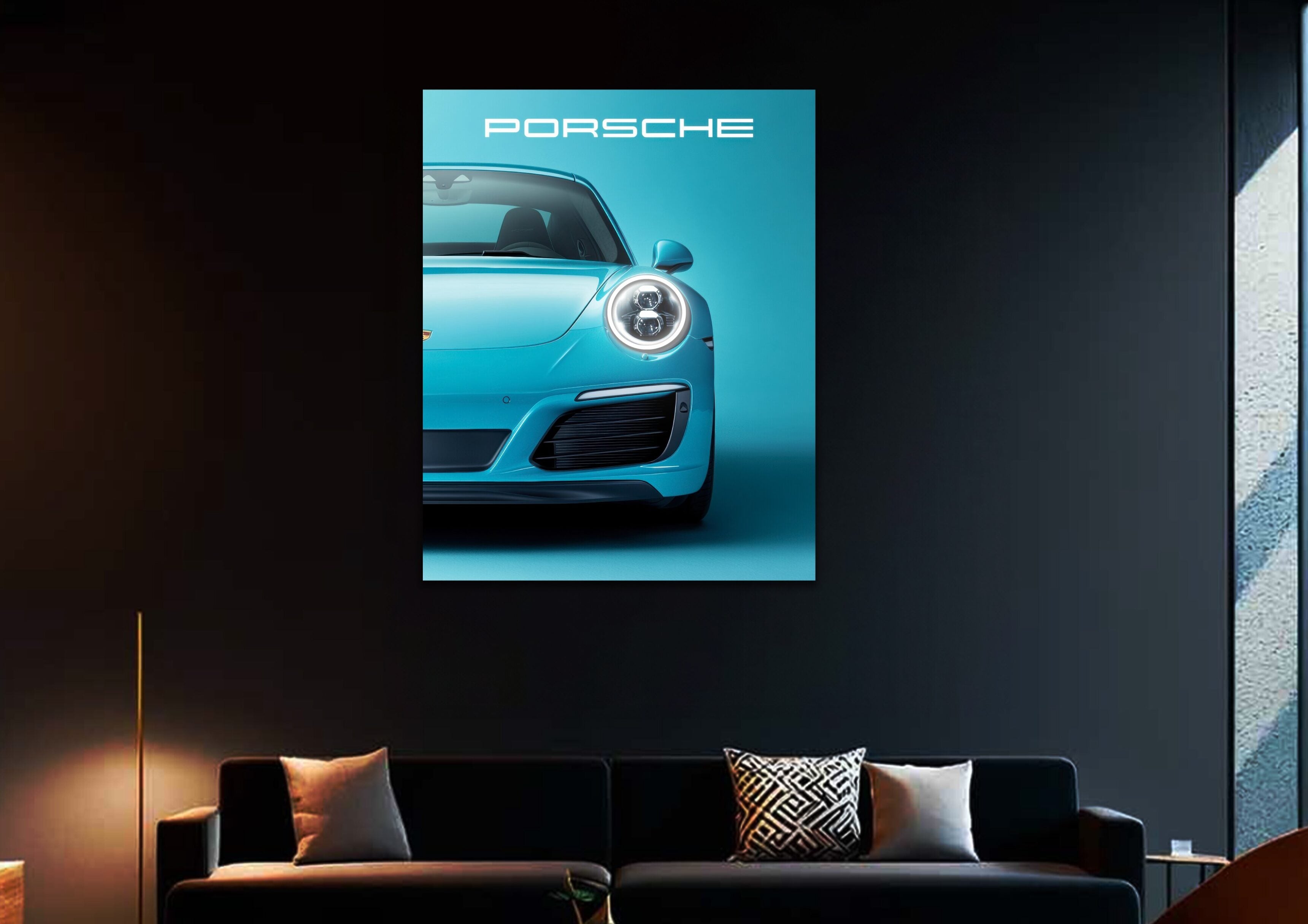 Porsche V7  - Neon Car Art