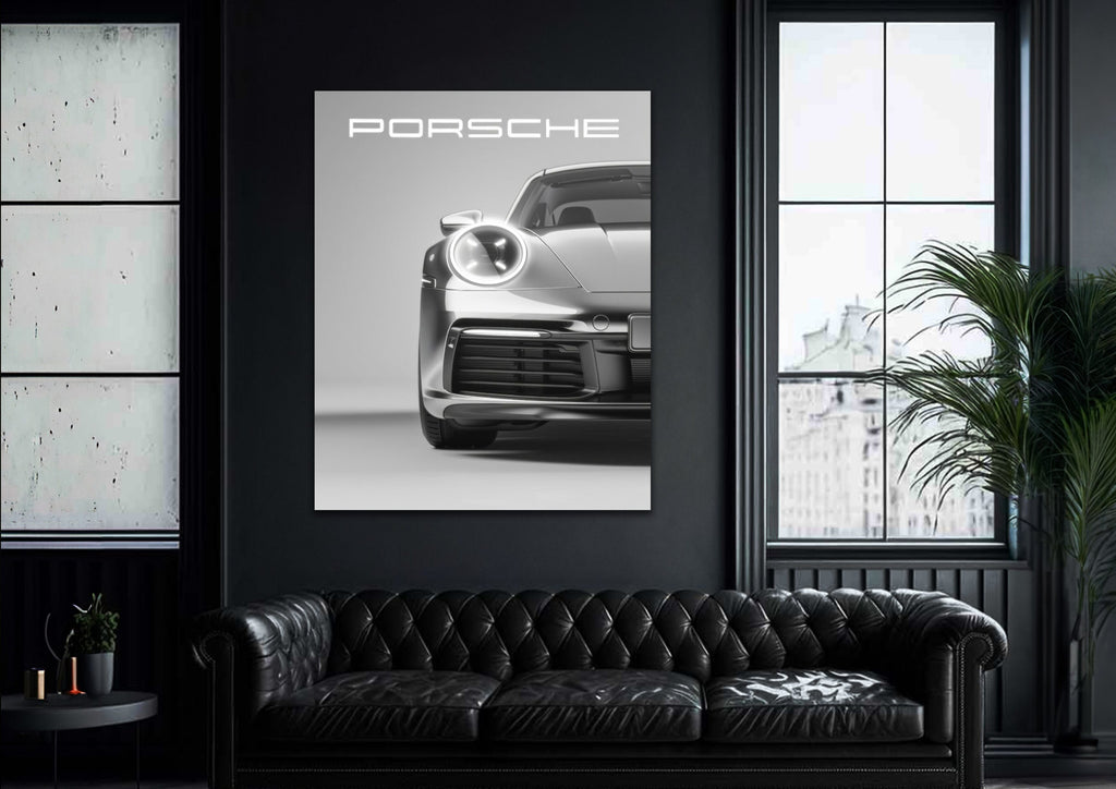 Porsche V6  - Neon Car Art
