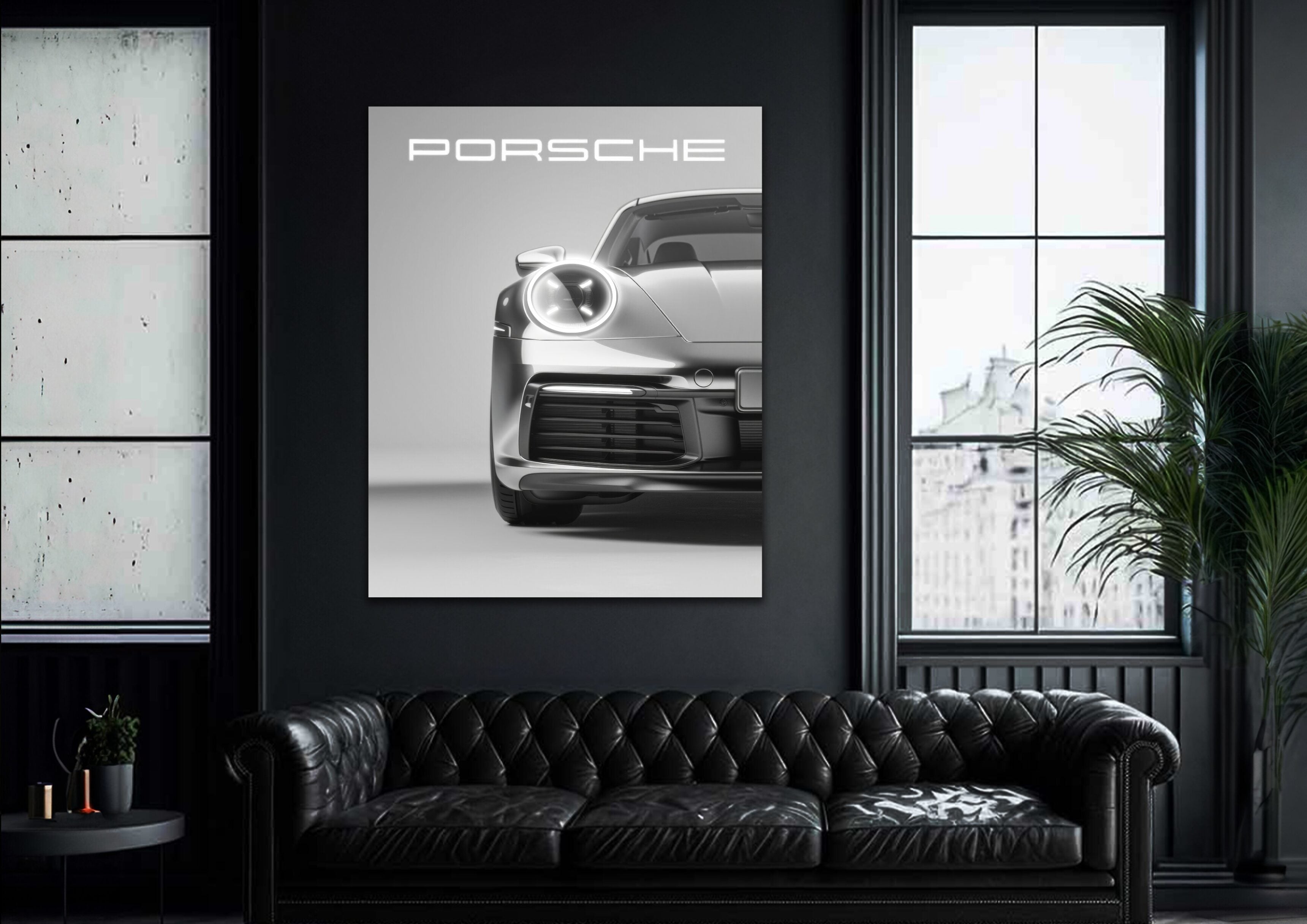 Porsche V6  - Neon Car Art