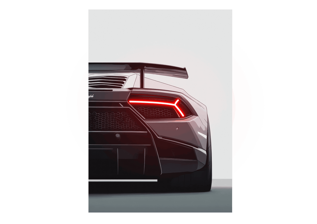 Lamborghini V3 - Neon Car Art