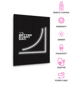 1% Better Every Day – Neon Motivational Art