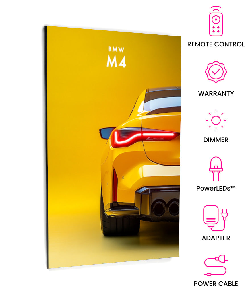 BMW M4 - Neon Car Art
